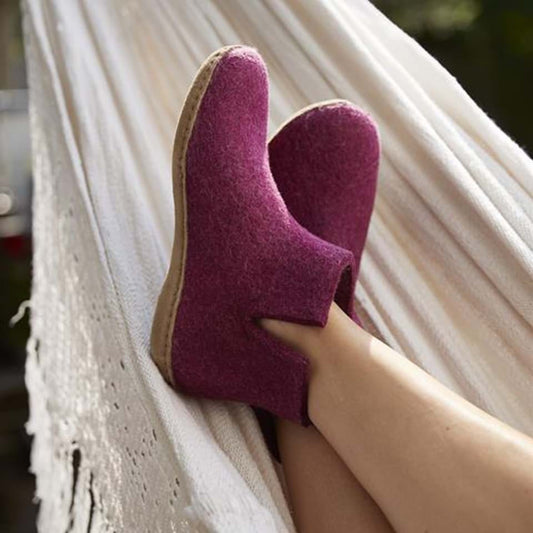 Bottine Glerups-cranberry-cuir G07